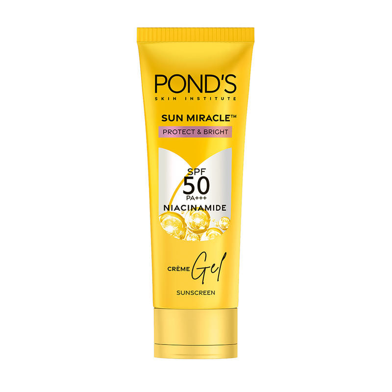 POND’S Sun Miracle SPF 50 PA+++ Crème Gel Sunscreen - Protect & Bright, With Niacinamide