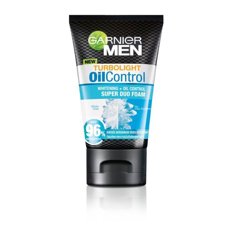 Garnier Men Turbo Light White + Oil Control Icy Duo Foam 100Ml