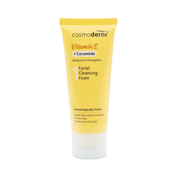 Cosmoderm Vitamin E Facial Cleansing Foam 50Ml