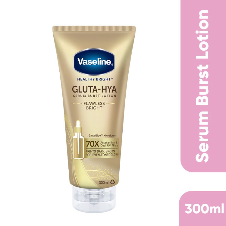 Vaseline Healthy Bright Gluta-Hya Serum Burst Lotion Flawless Bright 300Ml
