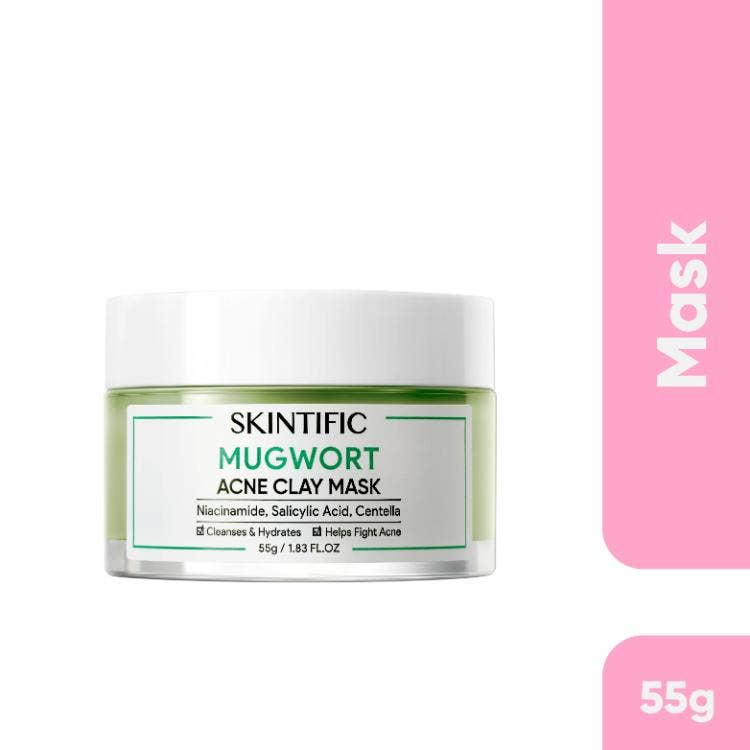 Skintific Anti Acne & Pores Mugwort Clay Mask 55G