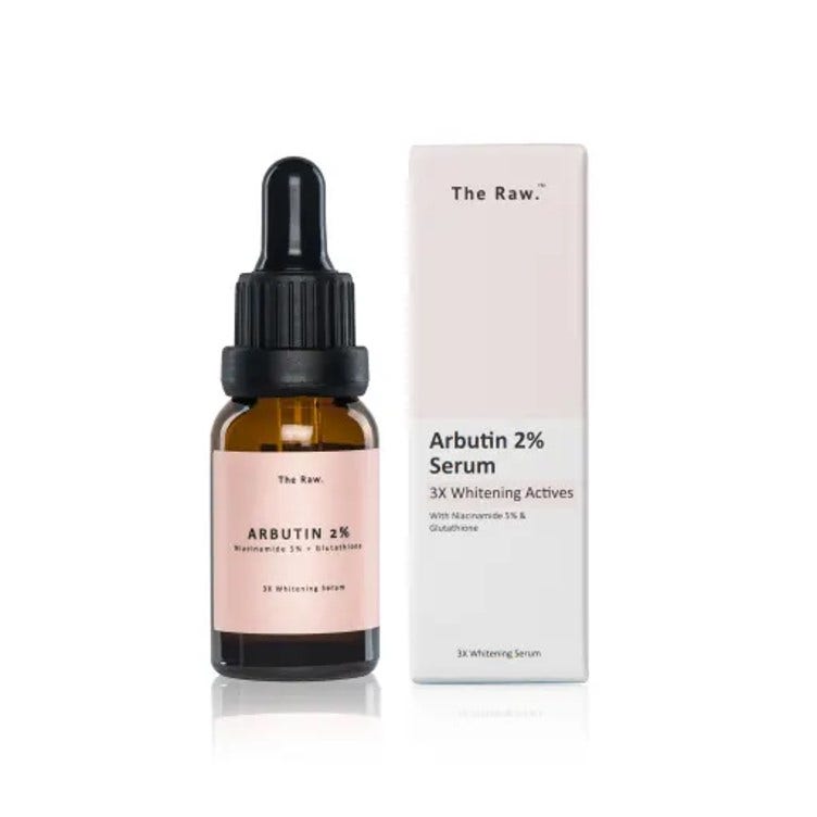 The Raw. Arbutin 2% Serum 3X Whitening Actives With Niacinamide 5% & Glutathione 30Ml