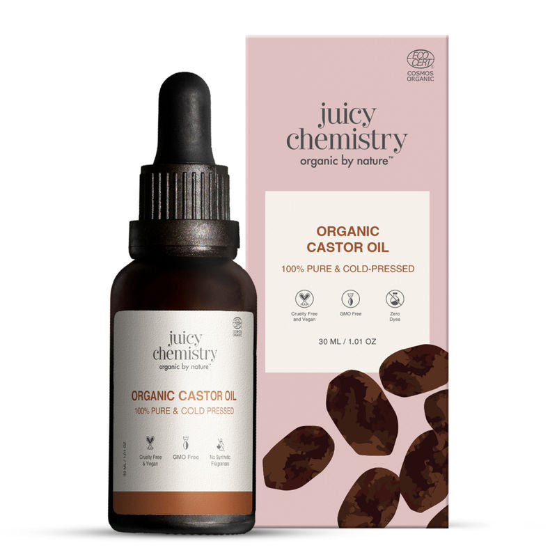 Juicy Chemistry 100% Organic Castor Cold Pressed Carrier Oil