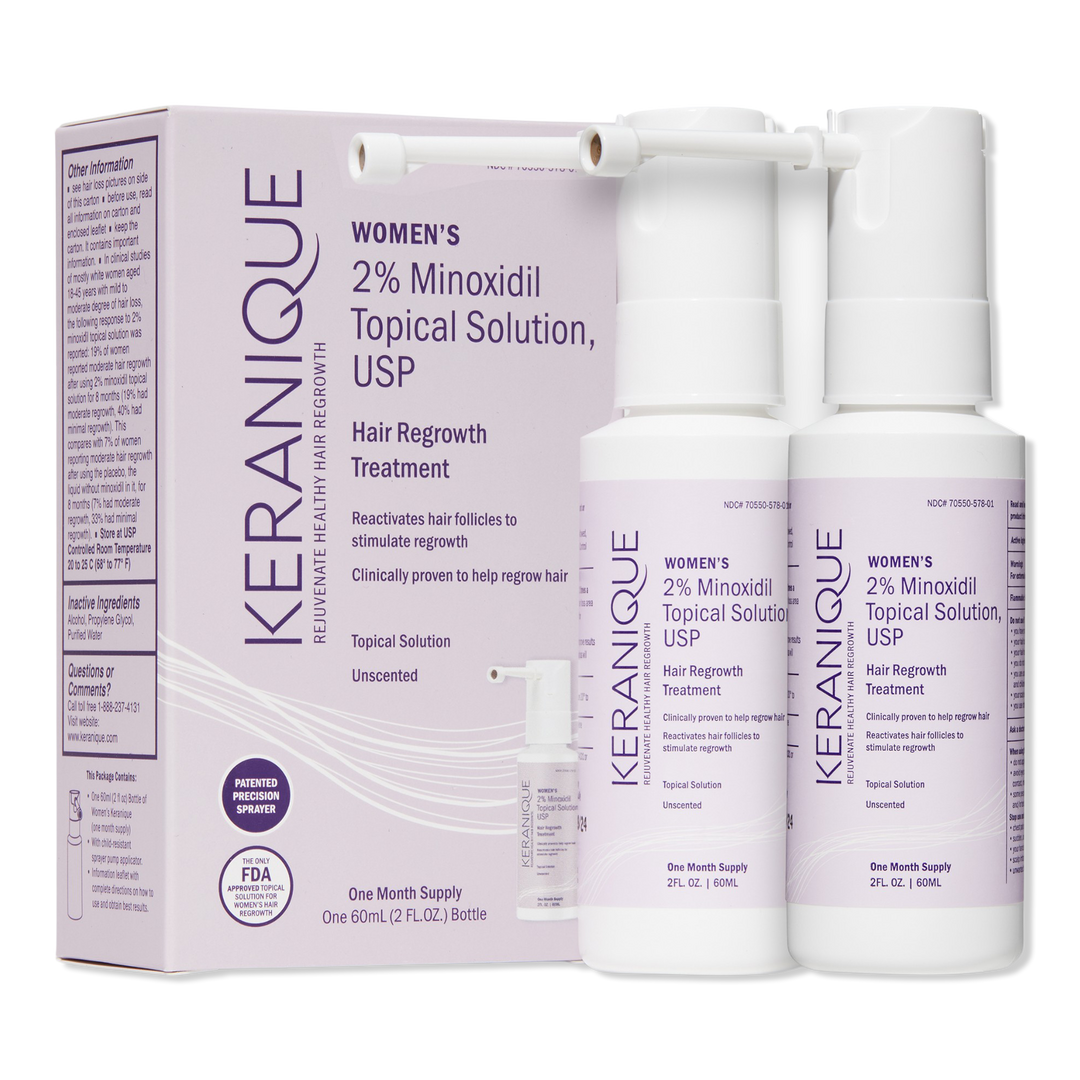 Keranique Hair Regrowth Treatment For Women - 60 Day Supply