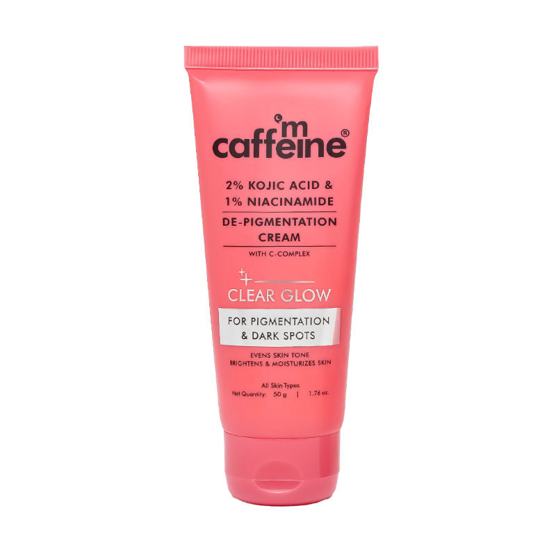 MCaffeine CLEAR GLOW 2% Kojic Acid 1% Niacinamide De-Pigmentation Cream (50G)