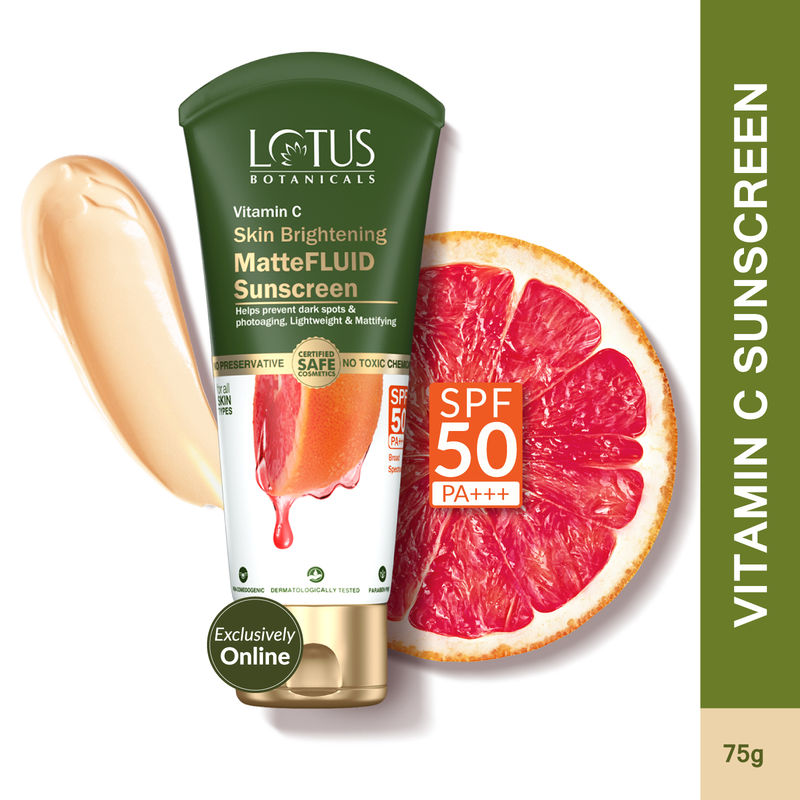 Lotus Botanicals 100x Vitamin C Matte Fluid Sunscreen