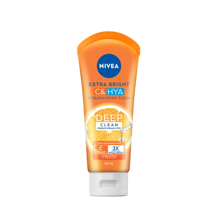 Nivea Face Care Extra Bright C & Hya Vitamin Whip Foam 100Ml
