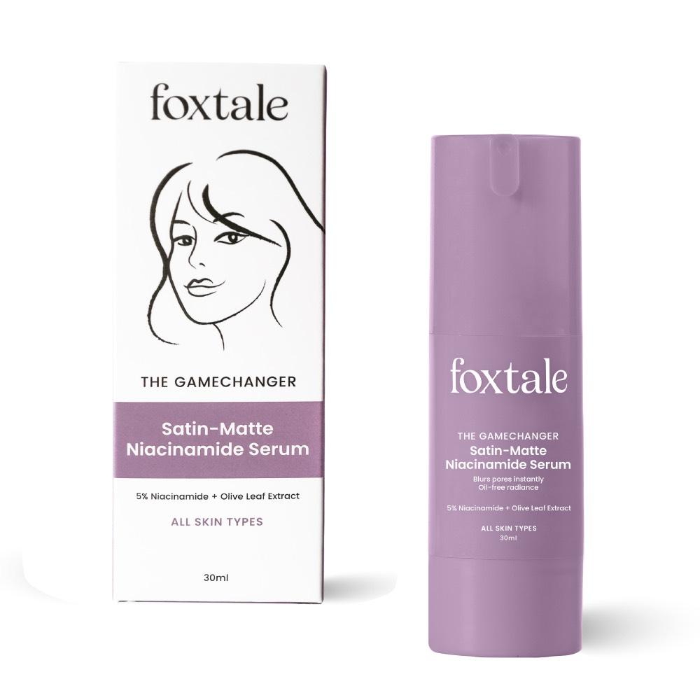 FOXTALE 5% NIACINAMIDE SERUM | FADES BLEMISHES, BRIGHTENS SKIN | BEGINNER-FRIENDLY FORMULA(30ML)