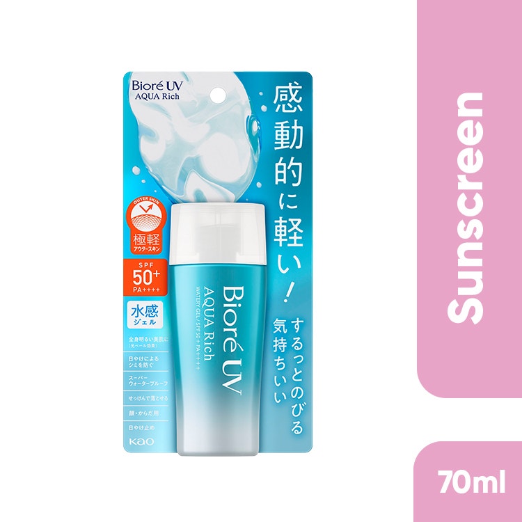 Biore Uv Aqua Rich Watery Gel Spf 50+ Pa++++ 70Ml
