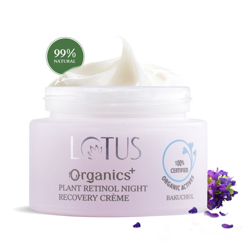 Lotus Organics+ Bakuchiol Plant Retinol Recovery Night Cream