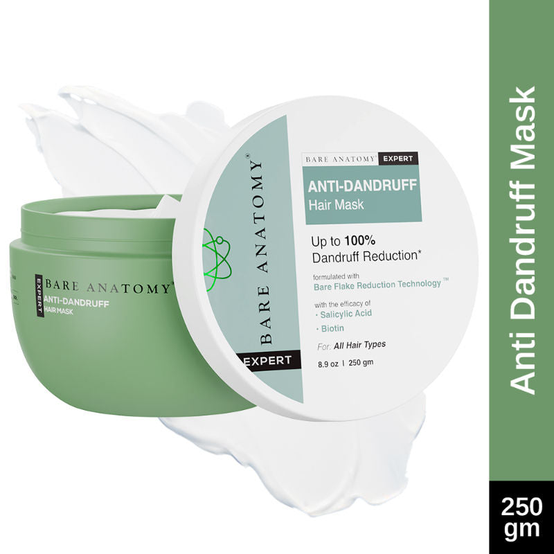 Bare Anatomy Anti-Dandruff Hair Mask Targets Oily Scalp and Sheds Dry Flakes