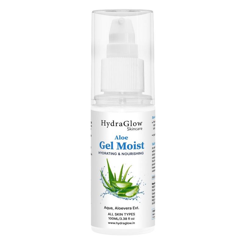 Hydra Glow Skincare Aloe Gel Moist Hydrating and Nourishing Moisturizer