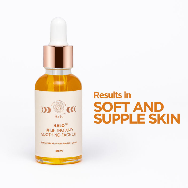 BiE Halo - Uplifting & Soothing Face Oil With Pure Saffron For Brighter Skin