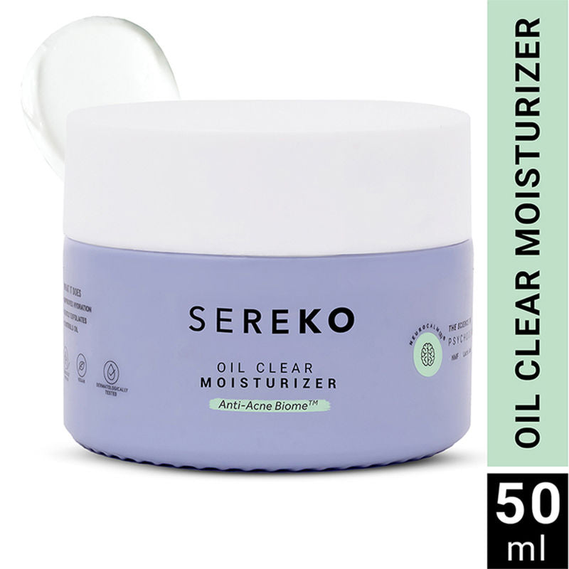 Sereko Oil Clear Face Moisturizer with Lactic Acid & NMF for Oily, Acne-Prone & Combination Skin