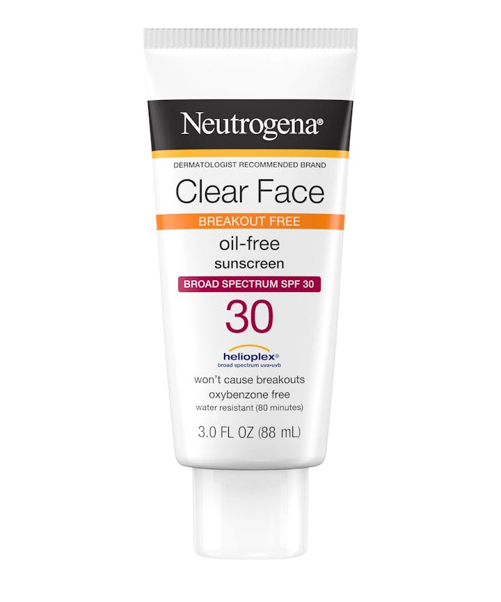 Clear Face Break-Out Free Liquid Lotion Sunscreen Broad Spectrum SPF 30