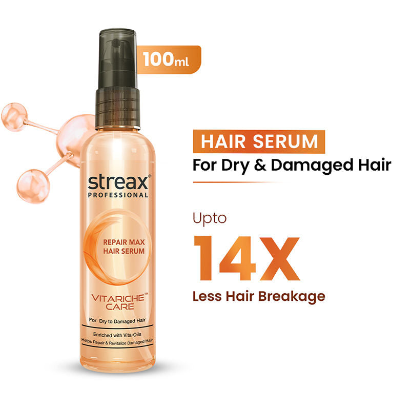 Streax Professional Vitariche Care Repair Max Hair Serum
