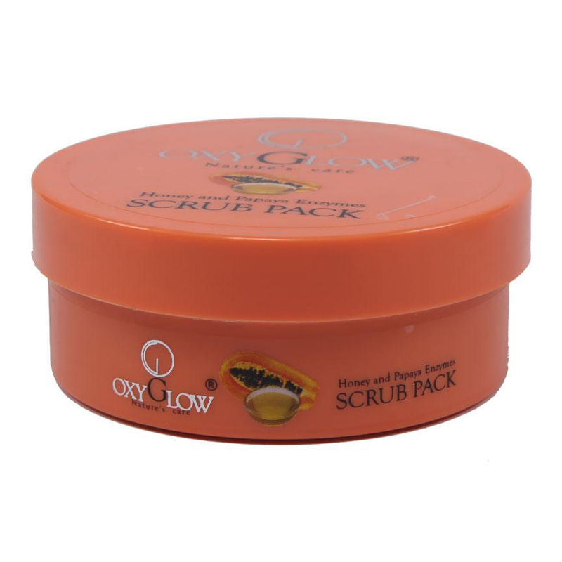 Oxyglow Herbals Honey And Papaya Enzymes Scrub Pack