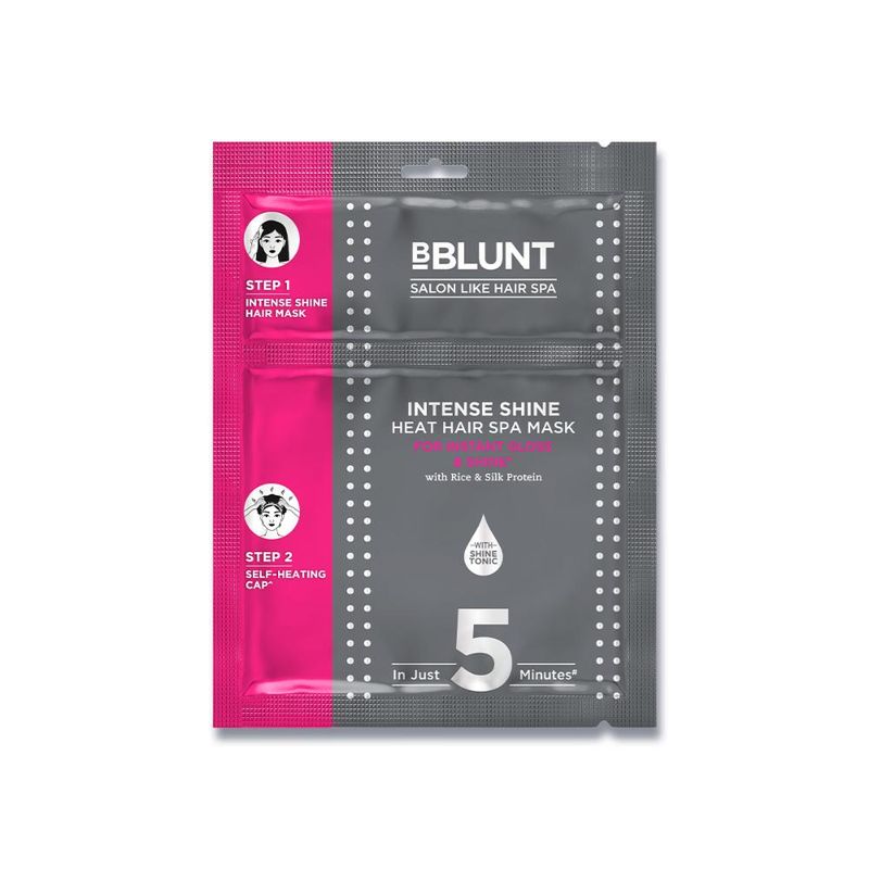 BBlunt Intense Shine Heat Hair Spa Mask With Rice & Silk Protein
