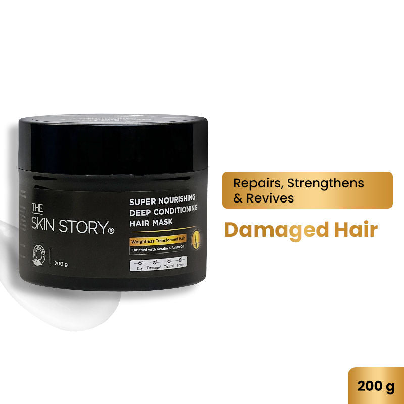 The Skin Story Sulphate Free Keratin Protein Hair Mask For Dry Frizzy Hair Spa Like Nourishment