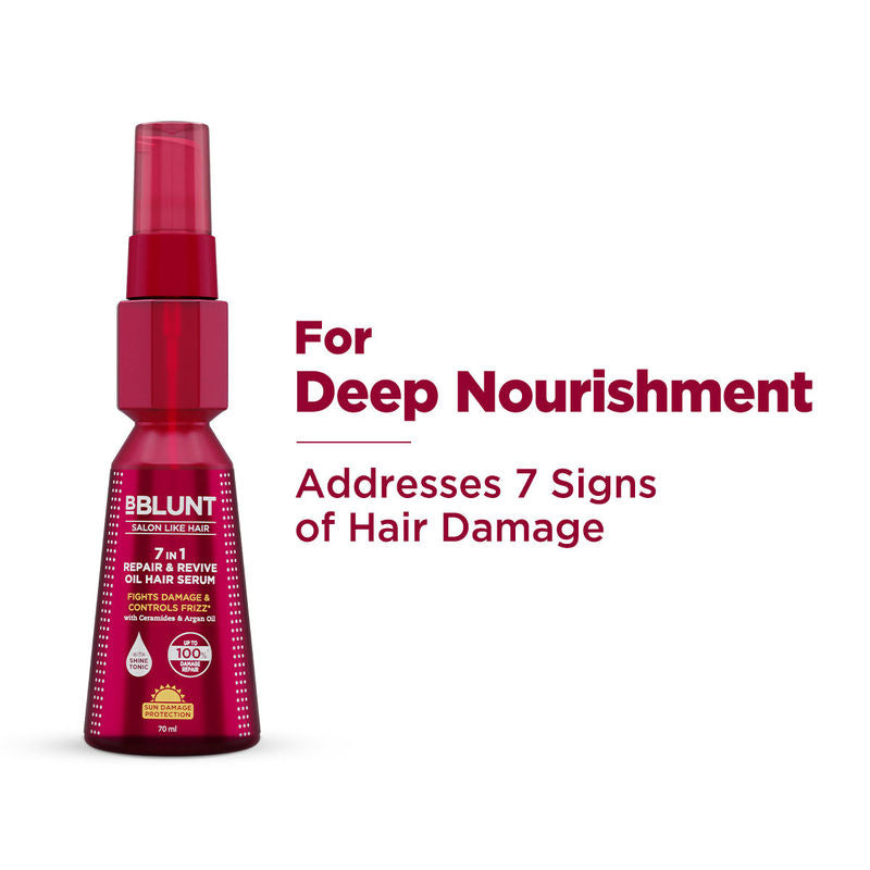 BBlunt 7 In 1 Repair & Revive Oil Hair Serum For Damage Repair