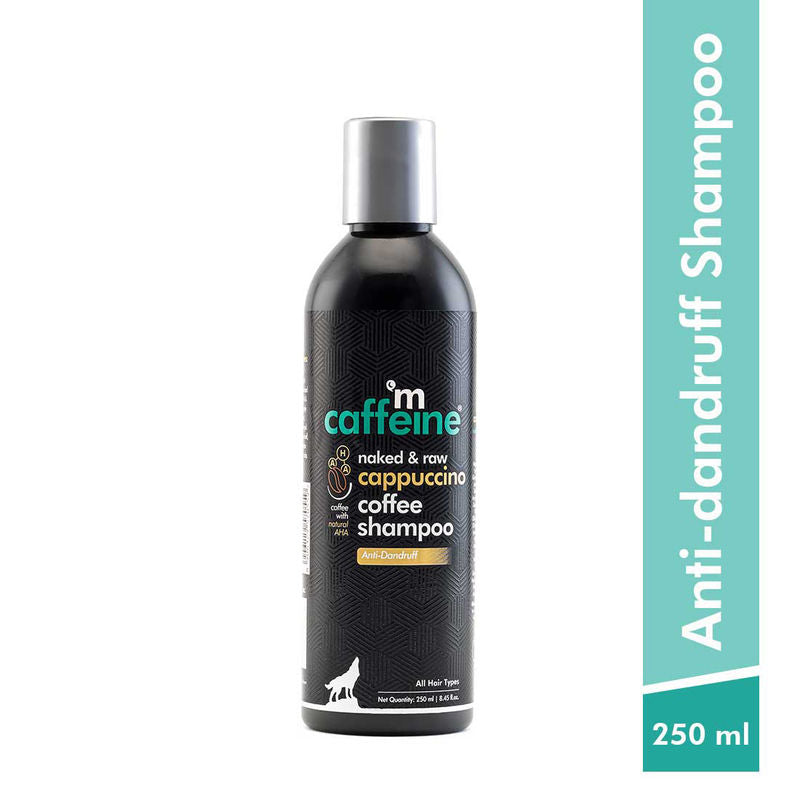 MCaffeine Anti Dandruff Cappuccino Coffee Shampoo With Coffee- Protein And Argan Oil