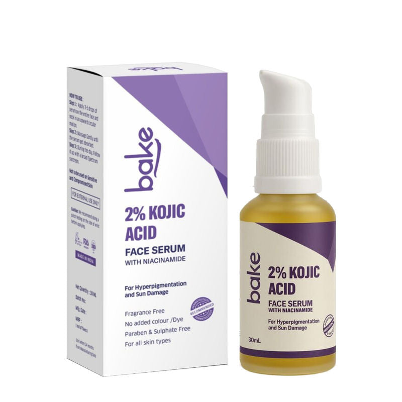Bake 2% Kojic Acid Face Serum With Niacinamide For Pigmentation, Dark Spots & Uneven Skin Tone