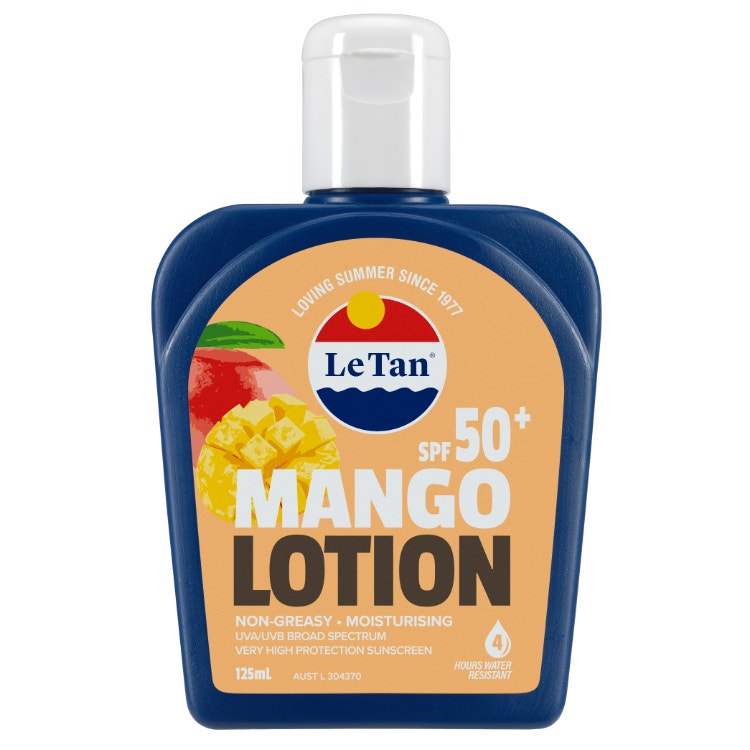 Le Tan Suncreen Lotion Non Greasy Spf 50+ (4 Hours) Mango 125Ml