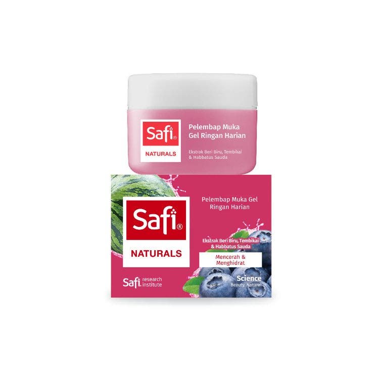 Safi Naturals Pelembap Muka Beri Biru Tembikai 50G