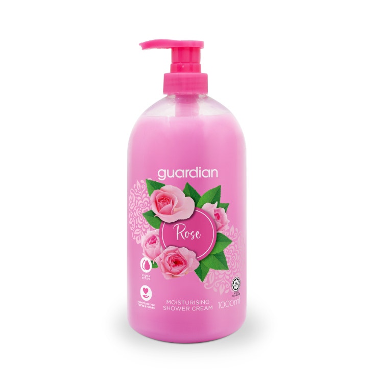 Guardian Rose Moisturising Shower Cream 1L