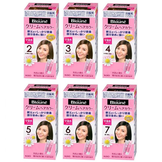 Kao Blaune Treatment Color Cream 07 Dark Chestnut