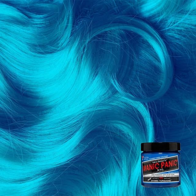 Manic Panic Semi-Permanent Hair Color Cream - Atomic Turquoise 118ml