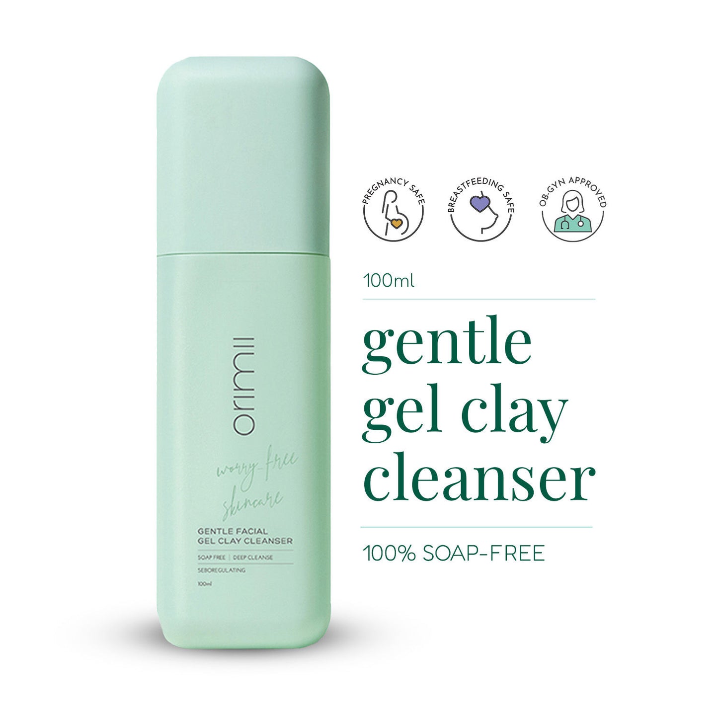 Orimii Soap Free Gentle Cleansing Face Wash for Oil & Acne Control -Pregnancy Safe