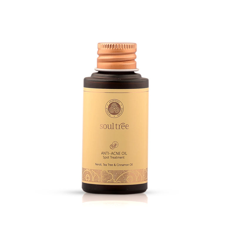 SoulTree Anti-Acne Face Oil With Nerol Tea Tree & Cinnamon Oils
