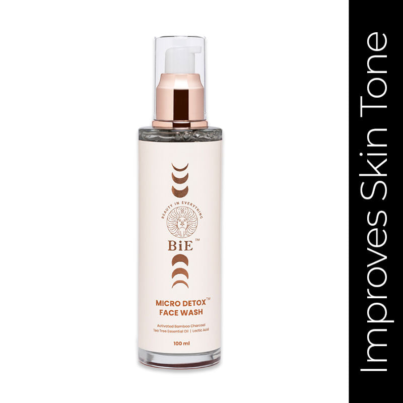 BiE Micro Detox Face Wash With Charcoal, Lactic Acid & Tea Tree Oil