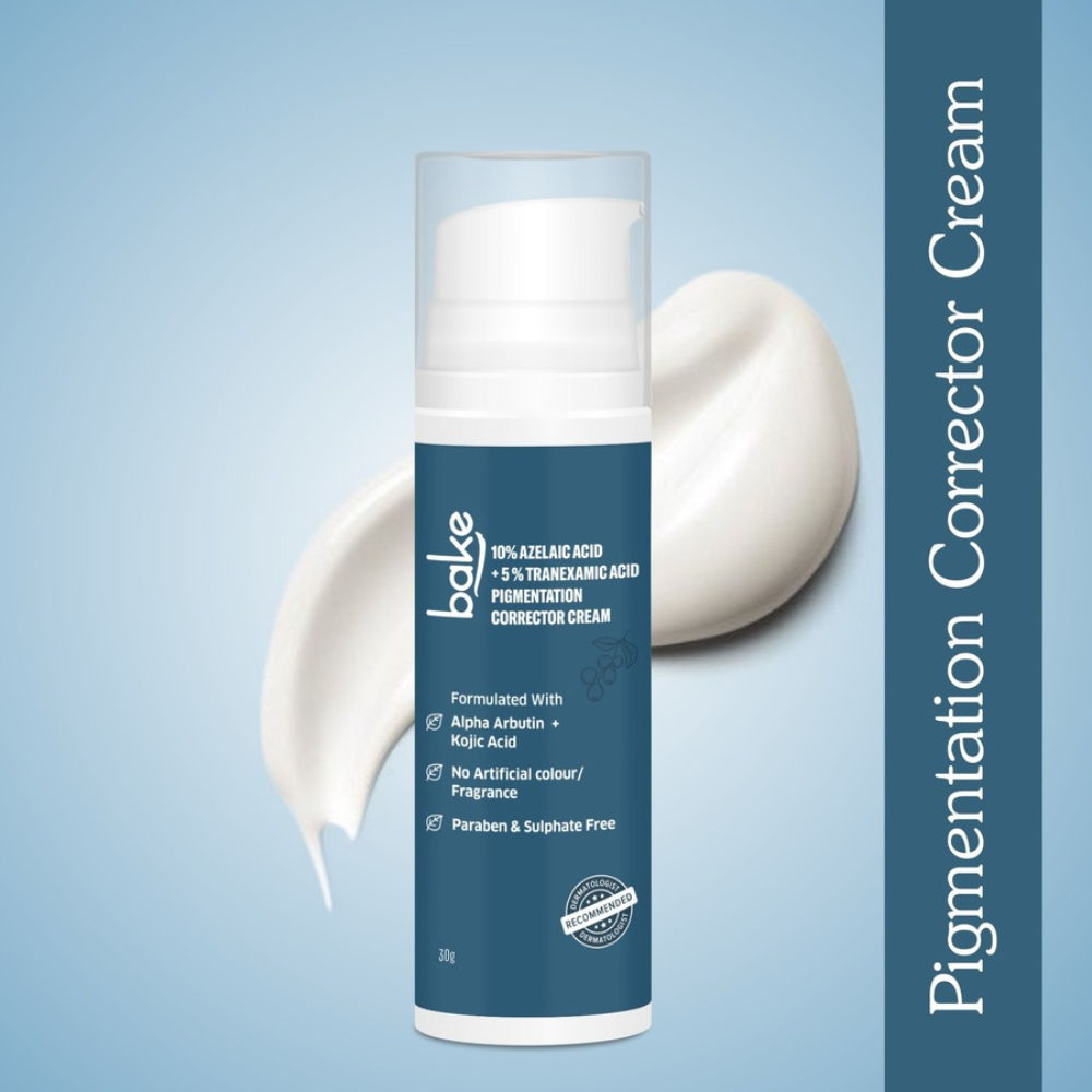 Bake 10% Azelaic Acid + 5% Tranexamic Acid Cream Serum For Pigmentation, Dark Spots & Tan Removal