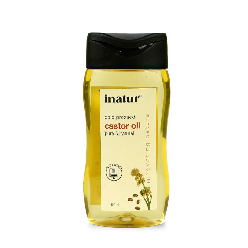 inatur Organic Castor Oil, 100% Pure & Natural, promote Hair & Eye lashes Growth, For Skin & Hair