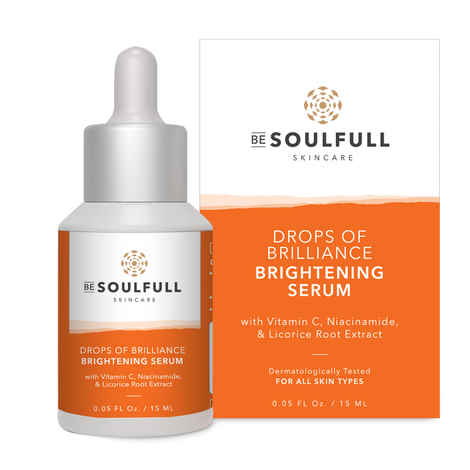 BE SOULFULL Vitamin C Brightening Serum with Niacinamide- 15 ml