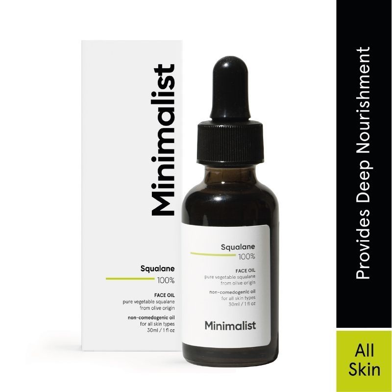 Minimalist 100% Squalane Facial Oil For Moisturizing & Reducing Fine Lines (30ML)