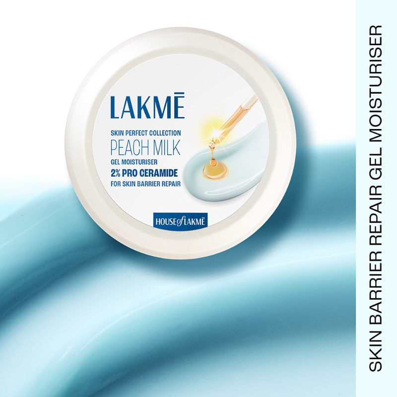 Lakme Peach Milk Vit E Gel Moisturizer, Lightweight Gel to Hydrate Skin | With Vitamin E