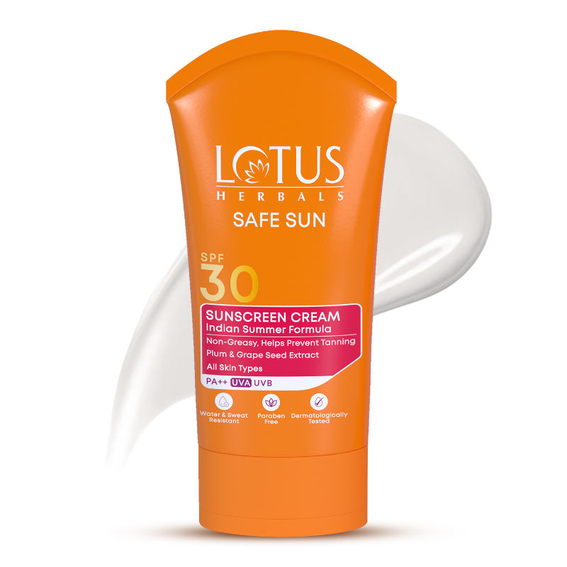 Lotus Herbals Safe Sun Sunscreen Cream PA++ SPF-30 Indian Summer Formula
