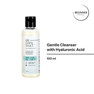 Deconstruct Hyaluronic Acid Hydrating Facewash- 0.5% Amino Acids + 0.1% Hyaluronic Acid (100 ml)