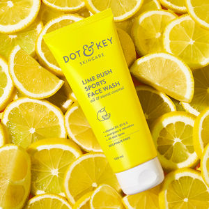Dot & Key Lime Rush Sports Face Wash, All Skin Types Face Wash for Oil & Sweat Control 100 ml