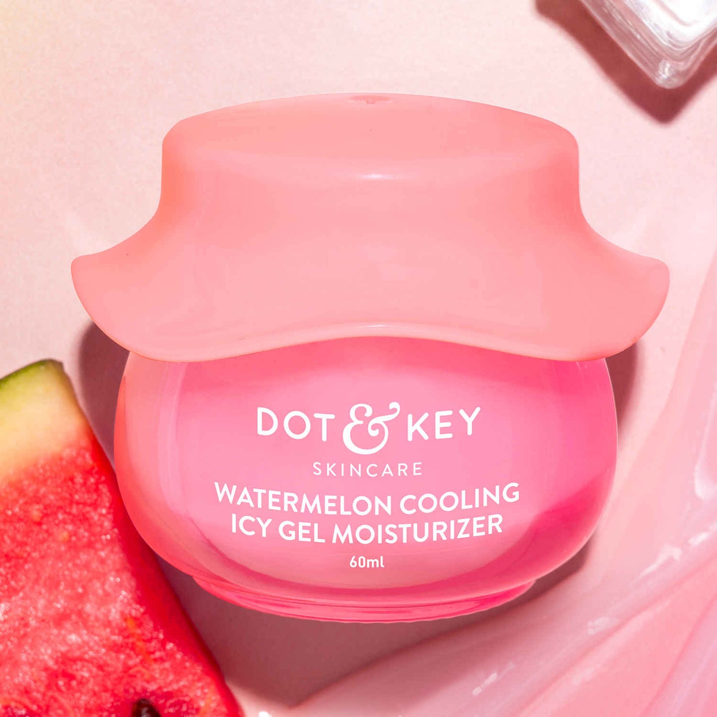 Dot & Key Watermelon Cooling Icy Gel Moisturizer, Instantly Cools Skin, With Hyaluronic & Niacinamide 60 gm