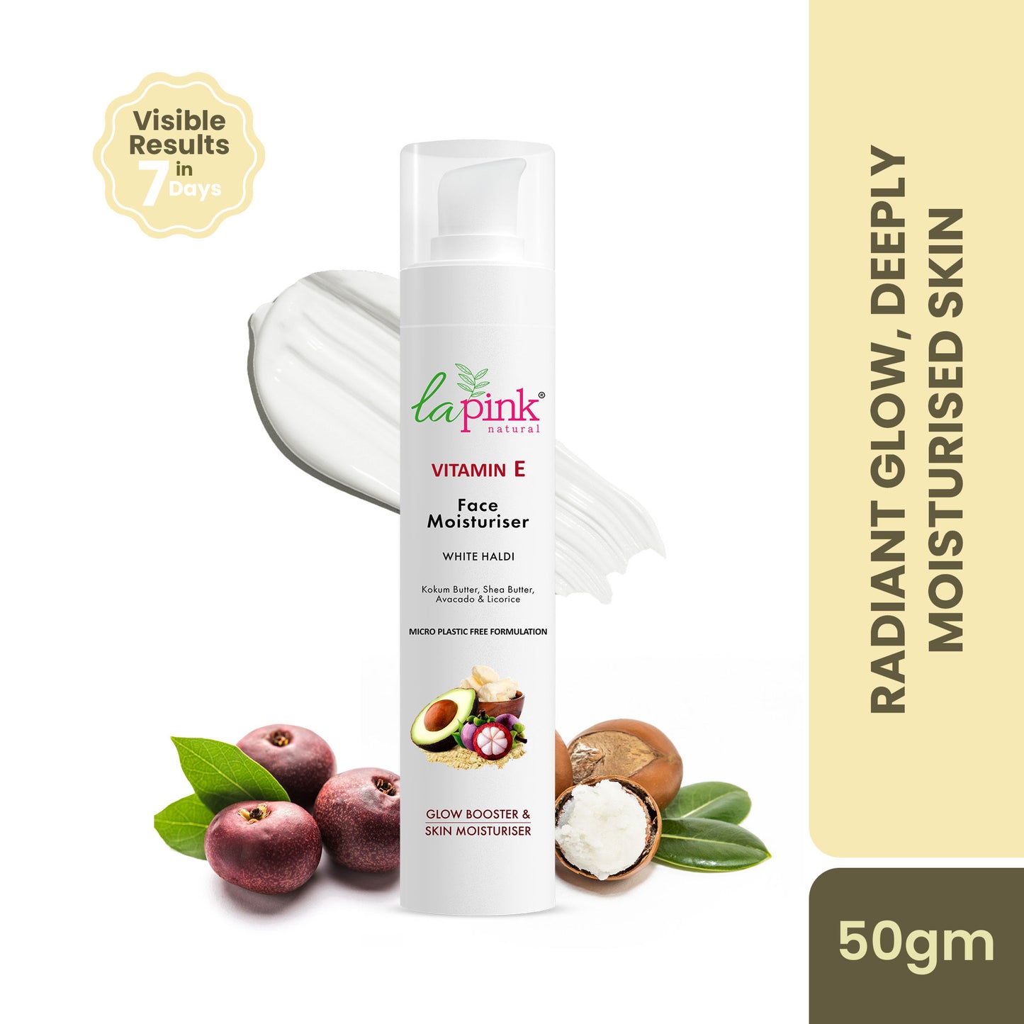 LA PINK VITAMIN E FACE MOISTURISER FOR INTENSE NOURISHMENT, NON-OILY FOR DRY & FLAKY SKIN(50G)