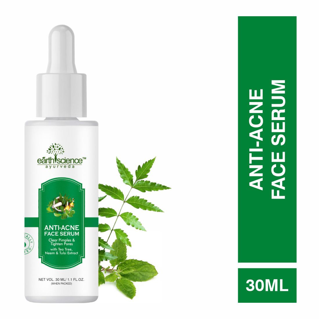 Earth Science Ayurveda Ayurvedic Anti Acne Face Serum