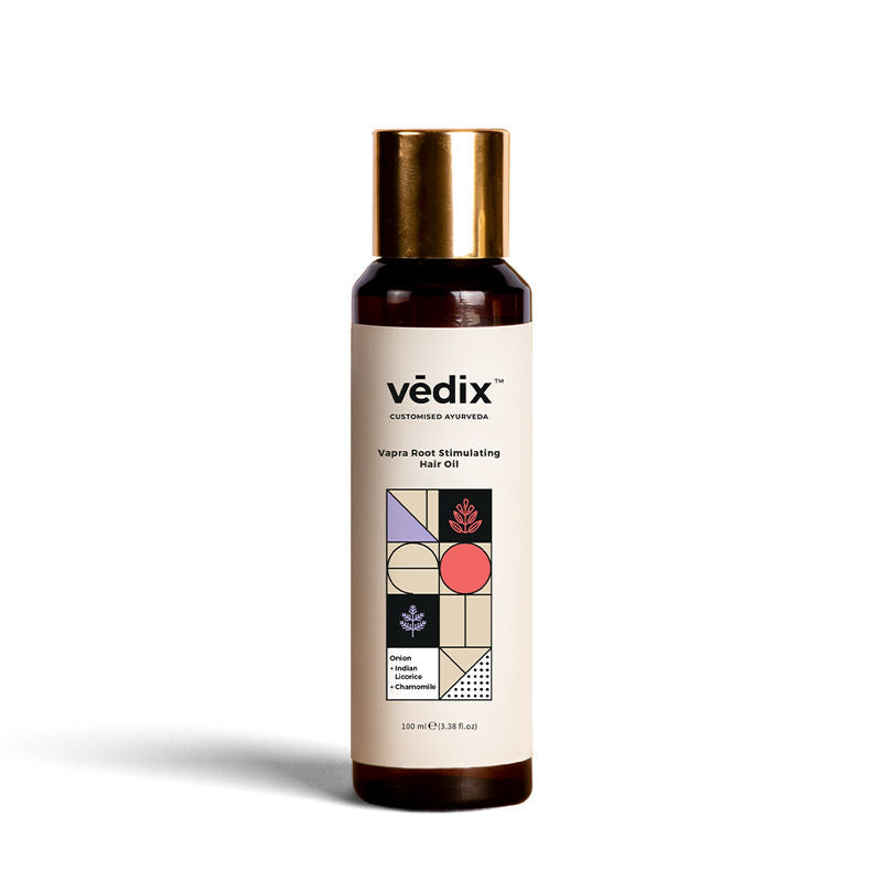 Vedix Hair Oil- Dry Scalp & Wavy Hair - Vapra Root Stimulating Hair Oil