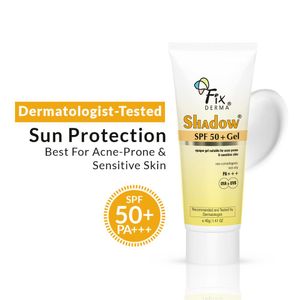 Fixderma Shadow Sunscreen SPF 50+ PA+++ Gel Sunscreen For UVA & UVB Protection | Sunscreen For Women & Men 40 gm