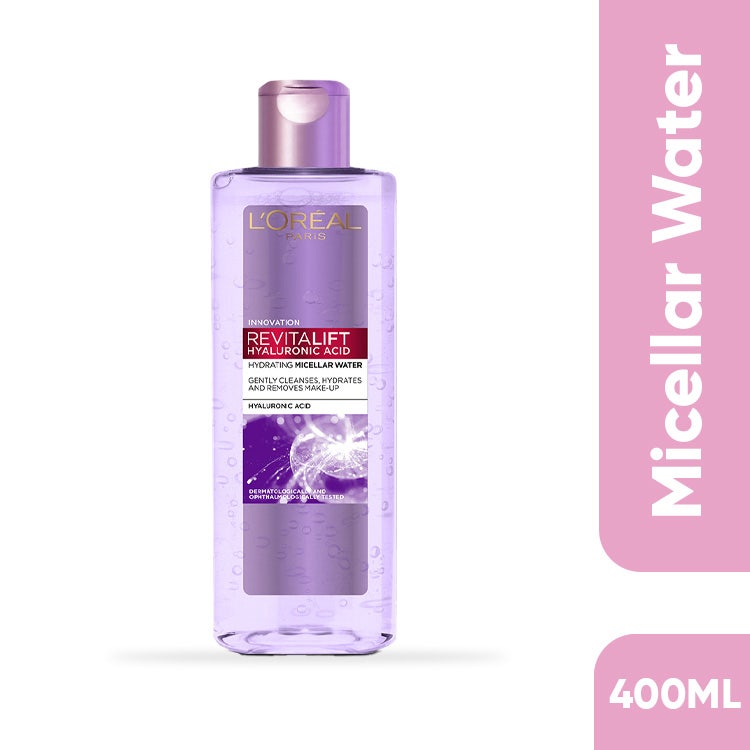 Loreal Paris Revitalift Hyaluronic Acid Hydrating Micellar Water 400Ml