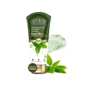 Lotus Botanicals Natural Green Tea HydraDetox Clarifying Face Wash with Niacinamide | Boosts Glow & Brightens Skin | Fights Acne and Pimples | Tightens Pores & Clears Toxins | Preservative Free | For All Skin Types | 100 gm - 100 gm