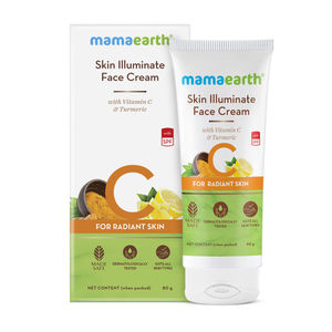 Mamaearth Skin Illuminate Face Cream with Vitamin C and Turmeric for Radiant Skin aโฌโ 80 gm